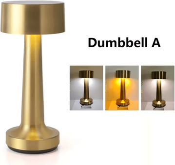 Inspire Curations Rechargeable Metal LED Table Lamp Touch Control Decorative Desk Light type A