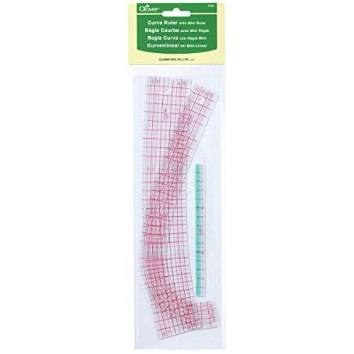 Clover Boogmallen voor patroontekenen - Mini ruler set - CL7704