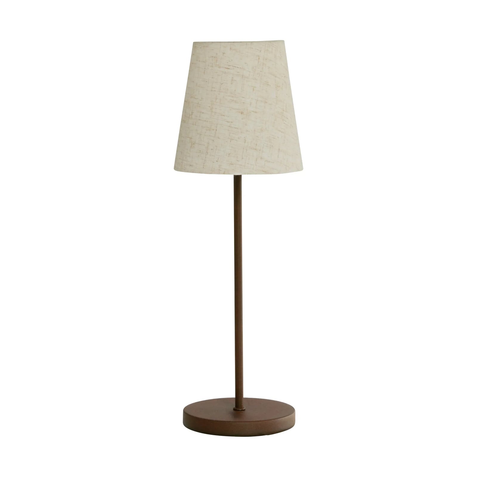 Watt & Veke Tyra LED draagbare tafellamp, ronde vorm, oplaadbaar, Coffee