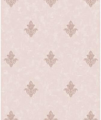 Galerie Wallcoverings Emporium 3D Embossed Mehndi Motif Non-woven Metallic Wallpaper Roll