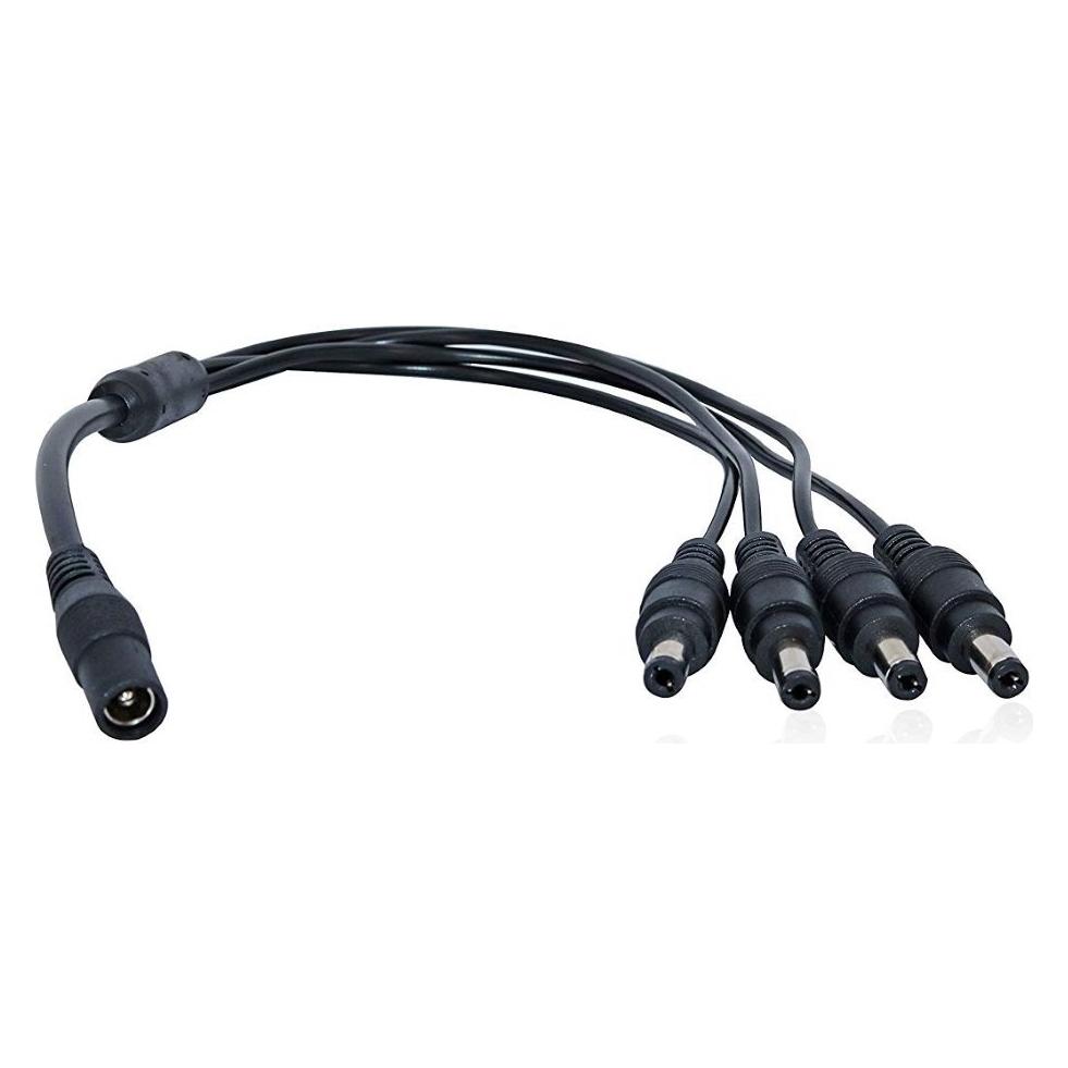 XtendLan Napájecí rozbočovač 1:4 / Napájecí rozbočovač / DC jack 2,1mm / kabel 1,5mm/0,3mm (ZPSPLIT2114B)