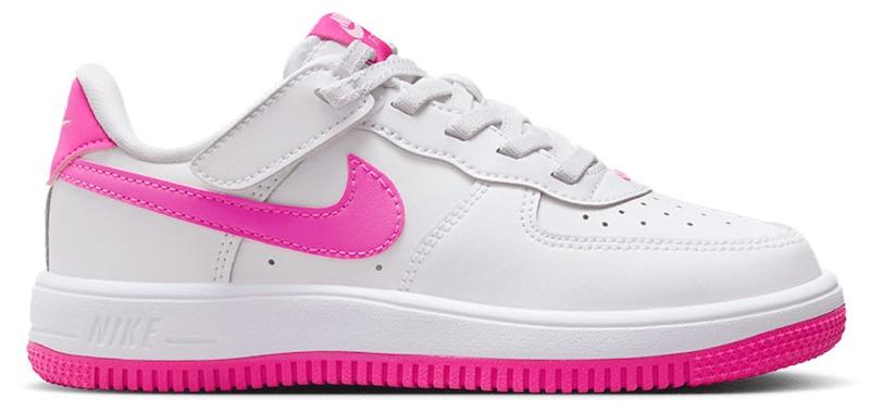 Nike Force 1 Low EasyOn White Laser Fuchsia (PS) - EU 27
