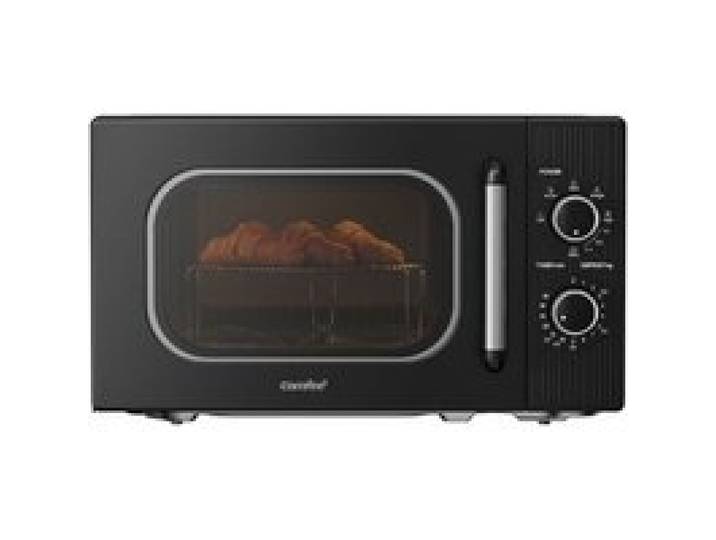 Micro-Ondes Grill 20L 700W Grill 1000W 5 Niveaux Décongélation Poids/Temps LED Minuterie 35 Min Compact Noir COMFEE