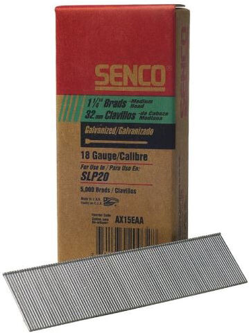 Pointes 35 mm têtes hommes galvanisées AX boîte de 5000 SENCO 100626