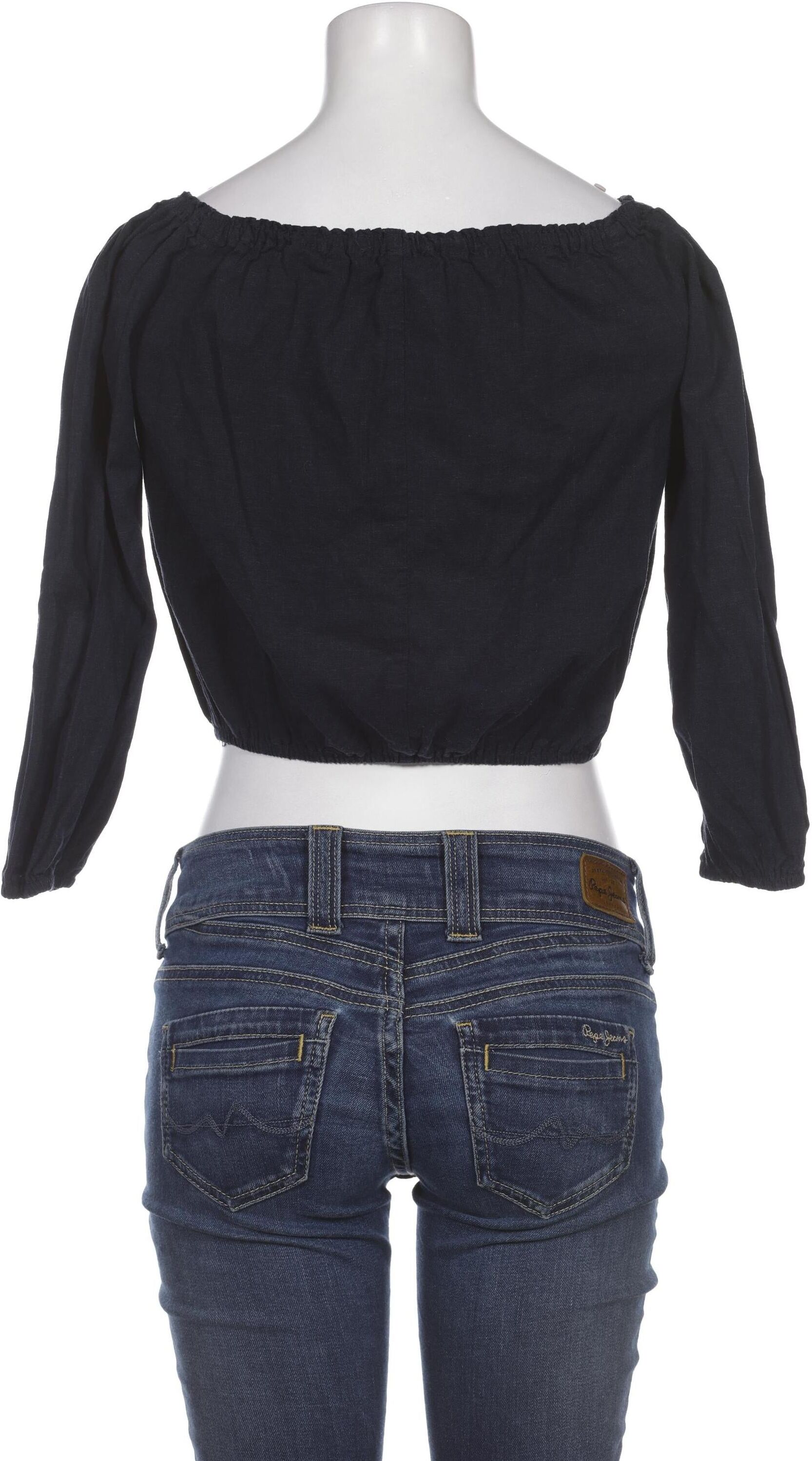 Brandy Melville Damen Bluse, Blau, Gr. S, Baumwolle - Second Hand