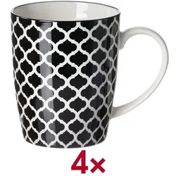 Ritzenhoff & Breker Kaffeebecher-Set »Takeo Swing« 350 ml 4 Stück weiß, 15 cm