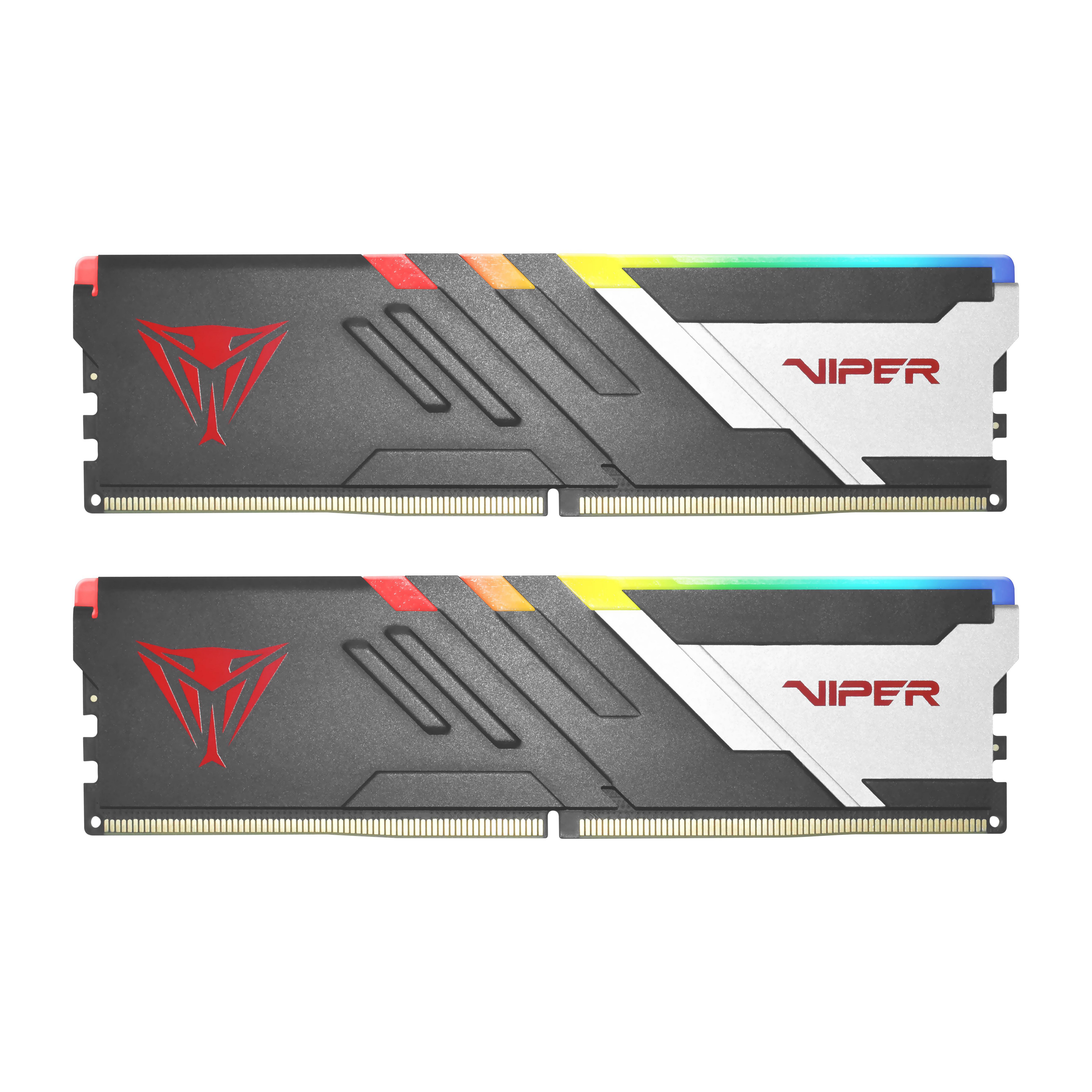 Patriot VIPER RGB VENOM DDR5 32GB (2X16GB) 6400MHz, CL32, XMP/EXPO PVVR532G640C32K