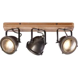 Brilliant  Carmen  Wood  Spotbalken  3flg  burned  steel/holz