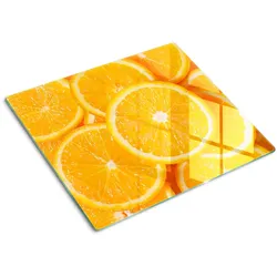 GLASPLATTE 60x52 cm Orangenscheiben