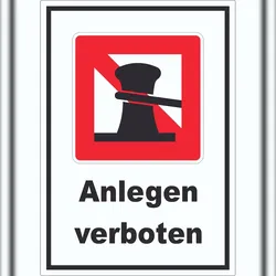 HB-Druck Anlegen verboten Aufkleber A2 (420x594mm)