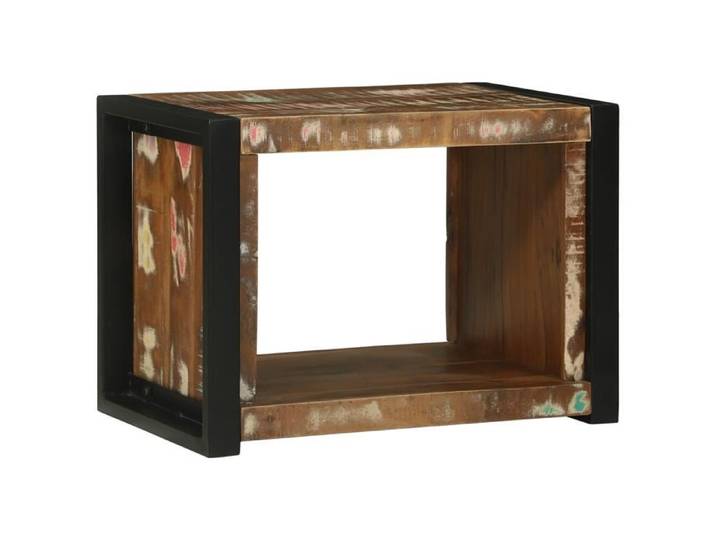 PROMOTION Cube mural 55x35x40 cm Bois récup' 50343 - BestMeuble
