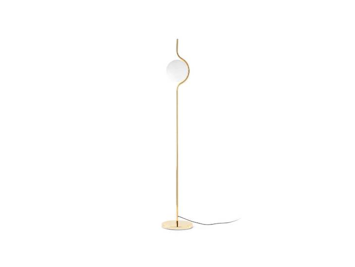 Led-Stehleuchte, Goldfarben, Metall, 118 cm, Lampen & Leuchten, Innenbeleuchtung, Stehlampen