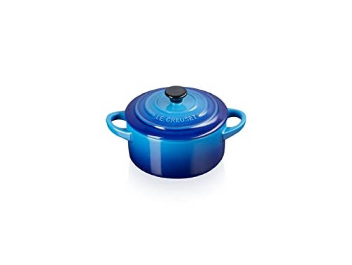 LE CREUSET Stoneware Petite Round Casserole\, 0.25 L\, Azure\, 71901102200100