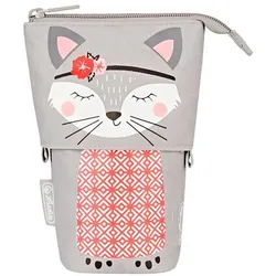 Herlitz Stiftehalter »Kitty« grau, 14x18.5x7.5 cm