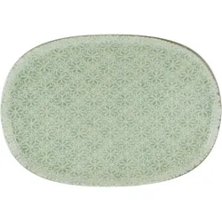 Servierplatte EMILIANA GRÜN (H 2,50 cm) - grün - H 2,50 cm