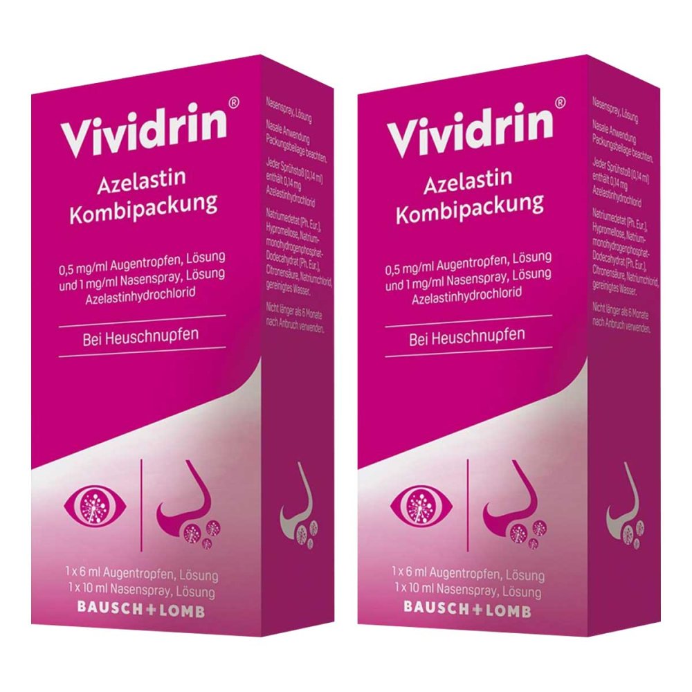 Dr. Gerhard Mann Vividrin Azelastin Kombipackung bei Heuschnupfen & Allergien 08104586