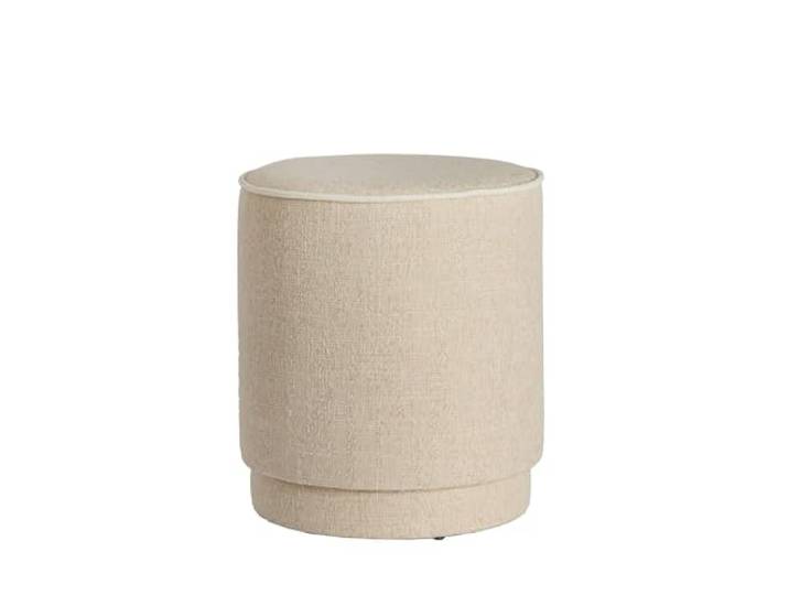 Light & Living Sitzpuff Rosin - Beige - Ø40x45cm Rund - Modern - Holz - Sitzhocker wohnzimmer & kinderzimmer - Pouf