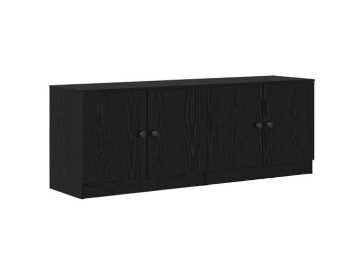 Makastle Nachttisch 2er Set, Beistelltisch Schwarze Eiche