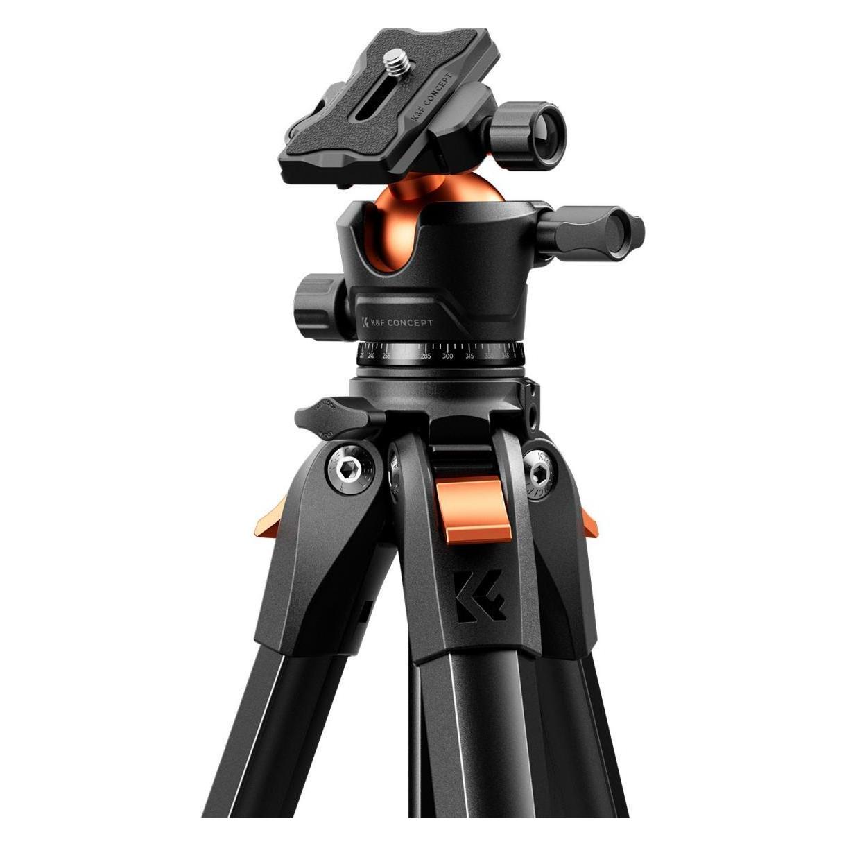 K&F Concept Statyw Foto Video 172cm 10kg Arca-swiss Głowica 3d K&f Do Telefonu Tabletu Aparatu / Kf09.173 (Metall) (KF09.173)
