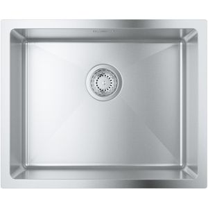 GROHE Spülbecken K700U 31574SD1, Einzelbecken, Edelstahl, Unterbauspüle aus Edelstahl, 55 x 45 cm