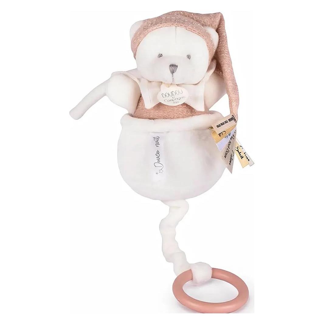 Doudou et Compagnie Musikspieluhr Bär rosa 20cm (DC4585)