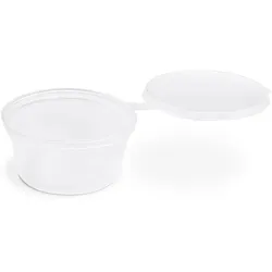 Dressingbecher (PP) mit Deckel klar Ø50mm 30ml