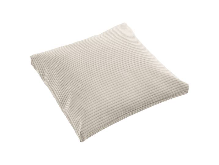 Coussin en pointe Gris 50 x 50cm Velours côtelé Catia