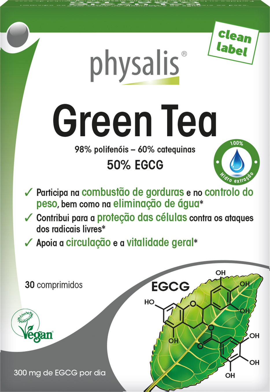 Physalis Organic Green Tea 30 Capsules