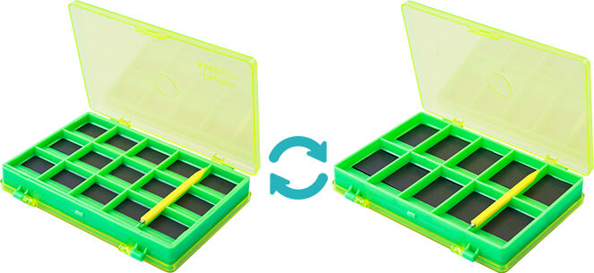 Boîte magnétique Delphin MAGBOX 12,5x8x2cm Green, Lime, Beige, Gold 12,5x8x2cm