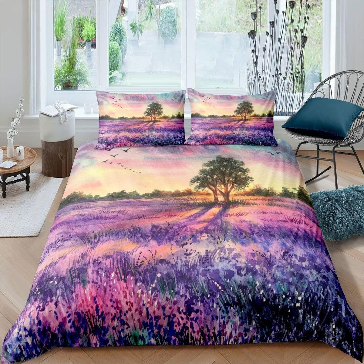 Solidchoice Boom en Bloemen Dekbedovertrekset King Size