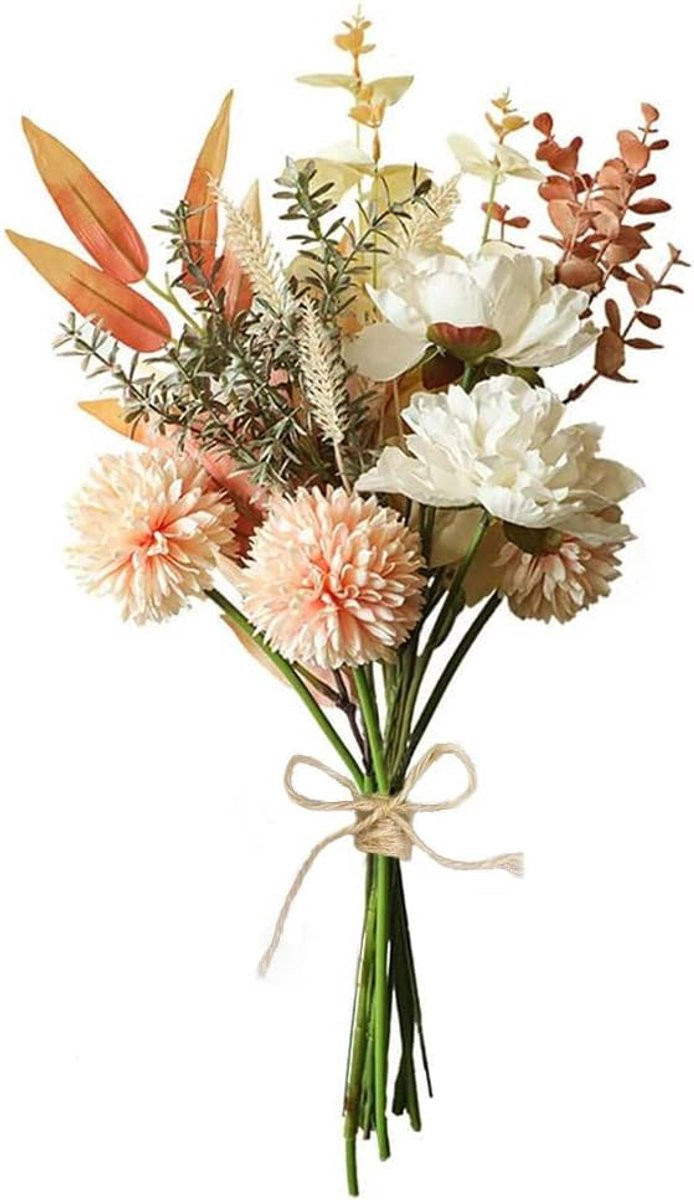 SnelShoppen Kunstbloemen Hydrangea Roze Zijden Bloemen Boeket voor Bruiloft en Huiskamer Decoratie
