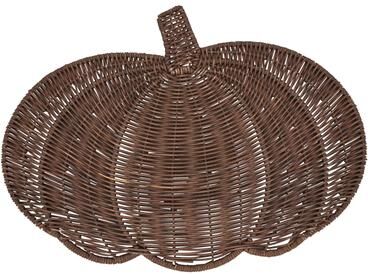 Saro Lifestyle Fall Harvest Rattan Pumpkin Placemat (Set of 4)