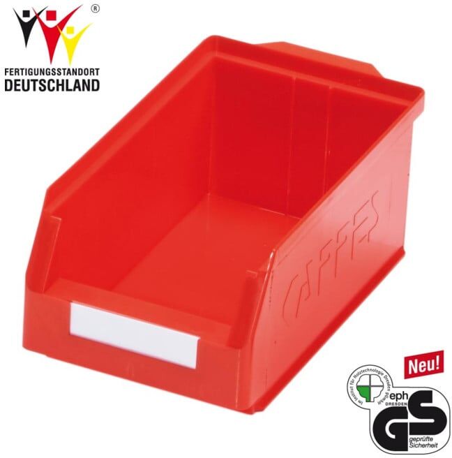 Kappes Lagersichtkasten RasterPlan Gr. 4 rot (6003.00.0251)