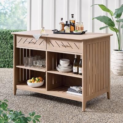 Miramar Outdoor Bar Cabinet - Grandin Road
