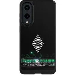 Nivocase Hülle für Samsung Galaxy S25 Edge Handyhülle NIVOcore Case Schwarz Borussia Mönchengladbach (Samsung Galaxy S25 Edge), Smartphone Hülle, Schwarz