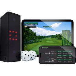 Square Golf Launch Monitor / Golf Simulator , schwarz