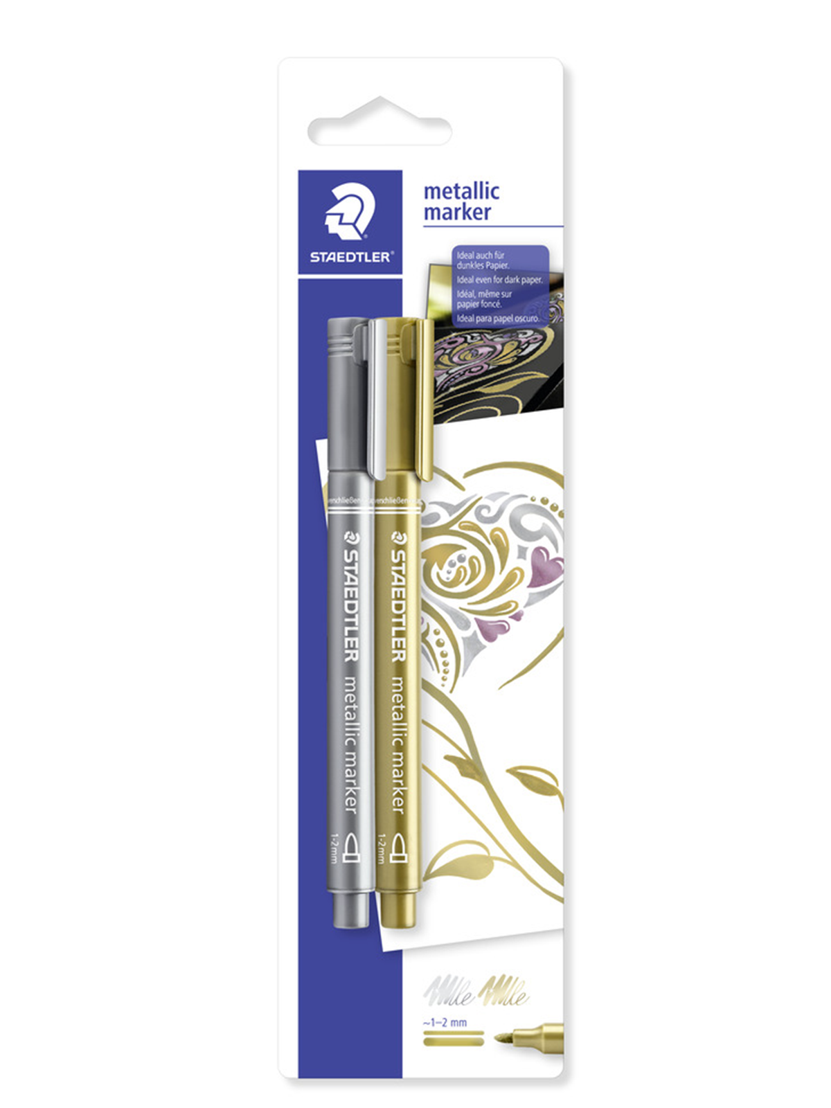 Staedtler Metallic-Marker-Set Gold und Silber 1-2 mm