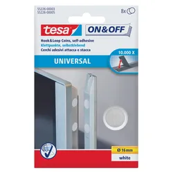 tesa Klettpunkte ON & OFF® UNIVERSAL weiß