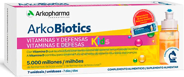 Arkopharma Arkobiotics Vitamins and Defenses for Children 7 vials 7
