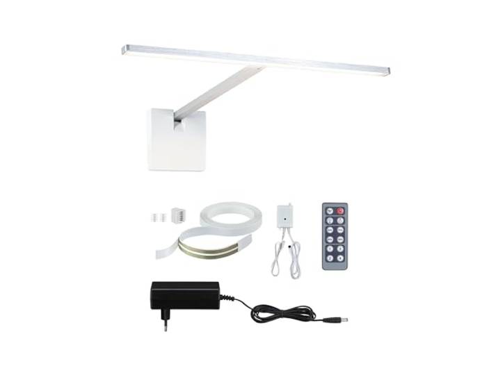 Luminaire pour tableaux LED Paulmann Xana 2700K\, kit Idéal pour un éclairage homogène des tableaux\, dimmable\, avec télécommande\, lumière blanche chaude