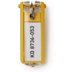 DURABLE Schlüsselanhänger KEY CLIP gelb - 6 Stück