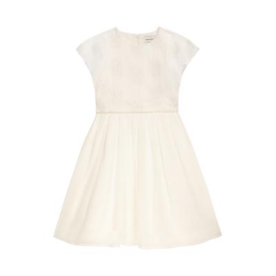 Partykleid DANAMADE "DANAMADE Dresses Mädchenkleid", Mädchen, Gr. 140, EURO, ivory, Obermaterial: 100% Polyester. Futter: 100% Polyester, Kleider Partykleid
