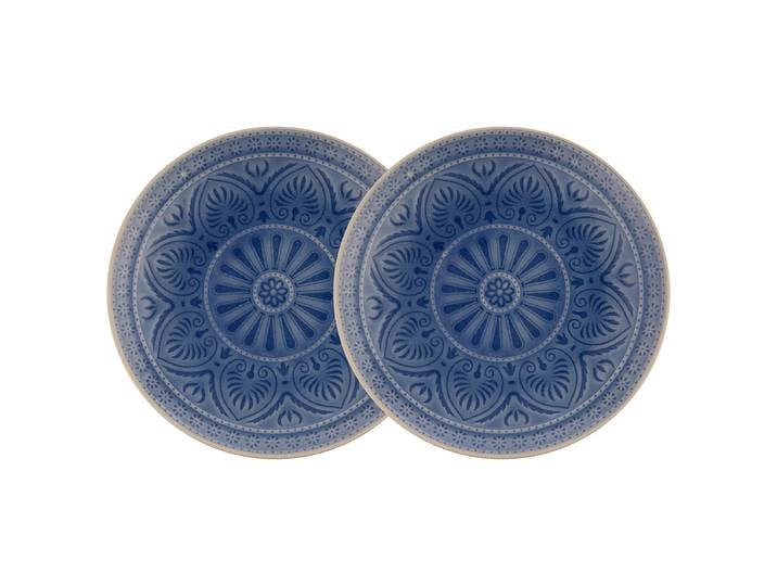 Assiette plate SUMATRA - lot de 2 Ø 25cm Bleu/Bleu