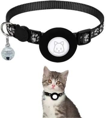 Inspire Essentials TrackSafe Airtag Cat Collar Reflective Breakaway GPS Pet Collar 2
