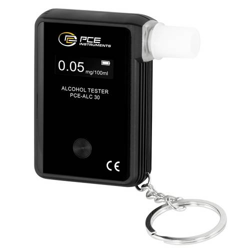 PCE Instruments Alkoholtester PCE-ALC 30 Alarm einstellbar |schnell < 5s |Messbereich 0..4 g/l|mg/l, g/l, % BAC, ‰ BAC