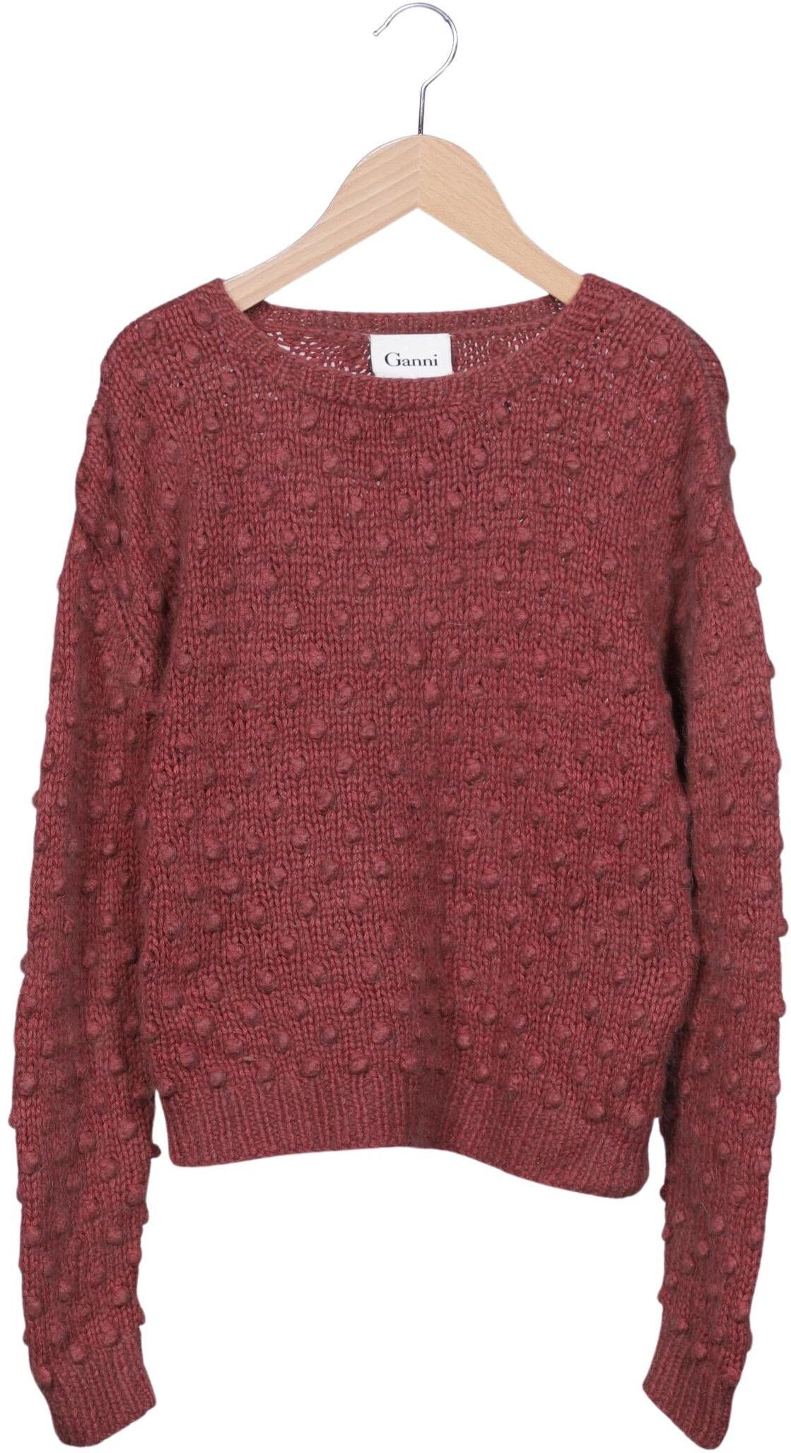 Ganni Damen Pullover, Rot, Gr. M, Synthetik / Angorawolle - Second Hand