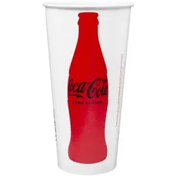 MONOUSO - Karton Becher "Coca-Cola" 22Oz/680ml Ø9,0cm (50 Stück)