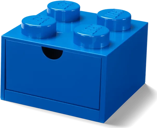 LEGO Room Copenhagen Schreibtischschublade 4 (blau, Noppen)
