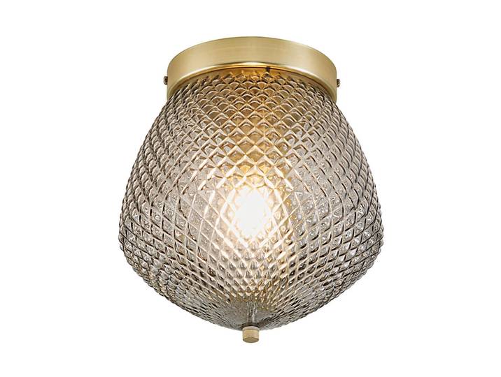 Nordlux Deckenleuchte Orbiform, Messingfarben, Metall, Glas, 23x25x23 cm, Lampen & Leuchten, Innenbeleuchtung, Deckenleuchten, Deckenleuchten