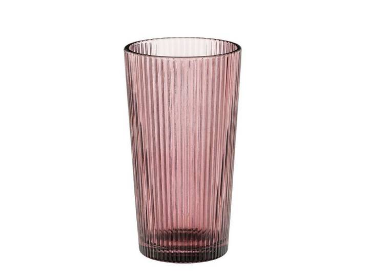 Mica Decorations Longdrinkglas Mica Decorations Grigio Trinkglas Rosa H14xØ8cm, Glas